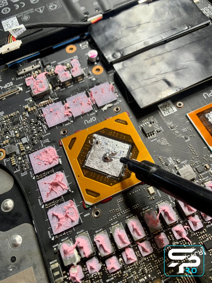ASUS ROG греется до 100°C — замена жидкого металла | Ремонт перегрева