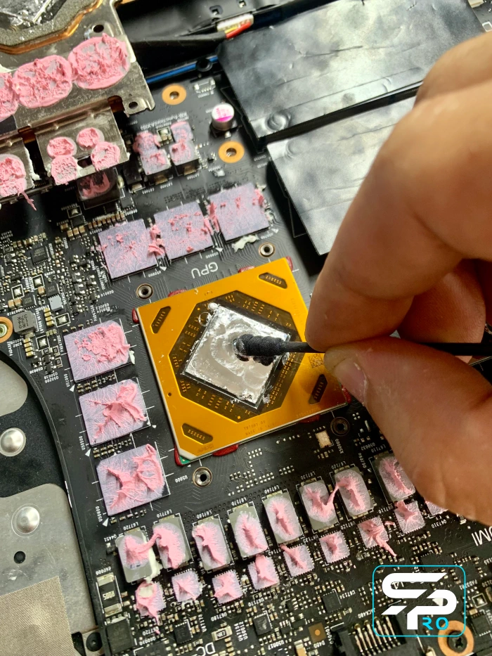 ASUS ROG греется до 100°C — замена жидкого металла | Ремонт перегрева