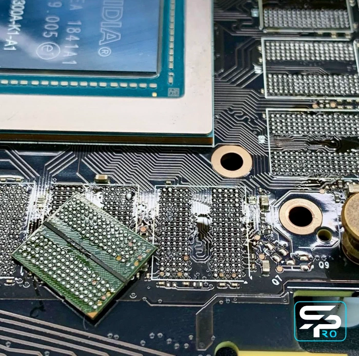 Лаборатория BGA ремонта CPU GPU VRAM Asus Rog G533/733