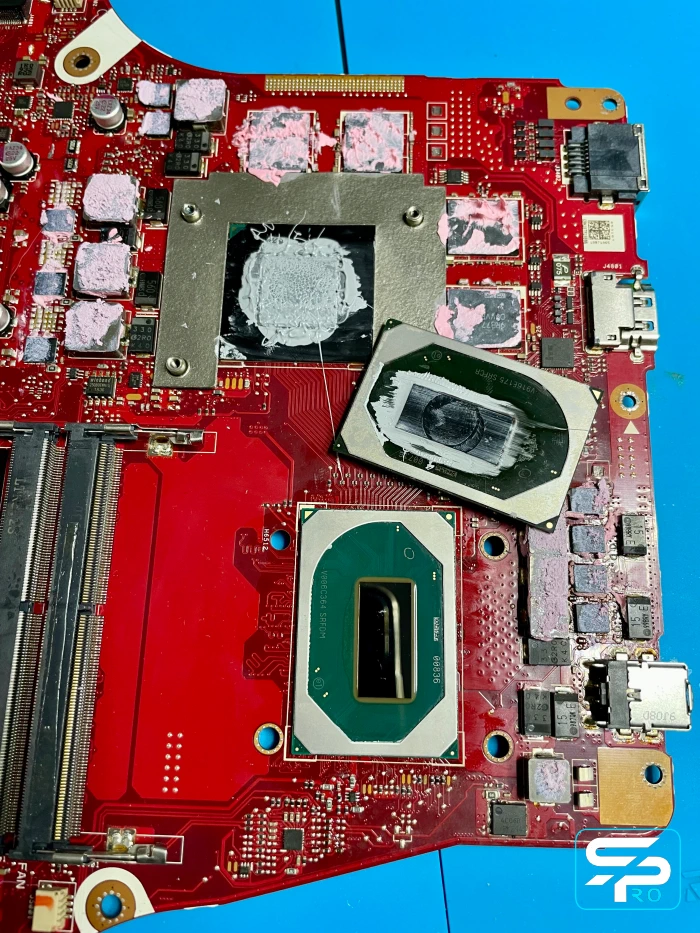 ASUS ROG Strix G513 Замена BGA CPU GPU PCH