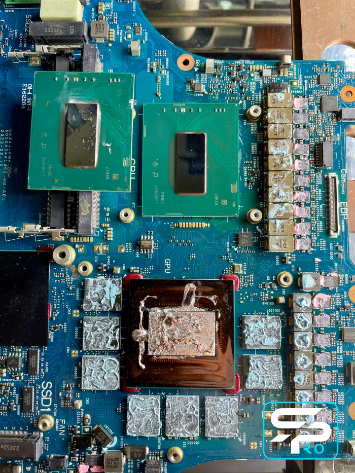 Ремонт ASUS TUF FX507 FX707 Замена процессора CPU i5 13500H/ i7 13620H