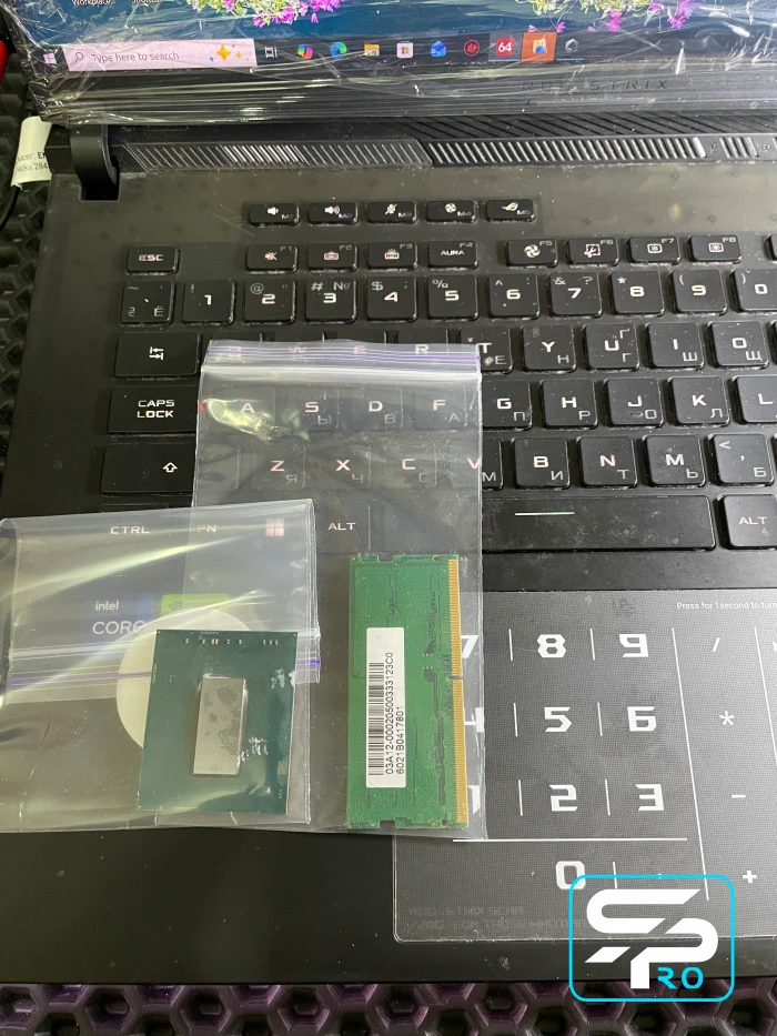 Ремонт ASUS TUF FX507 FX707 Замена процессора CPU i5 13500H/ i7 13620H