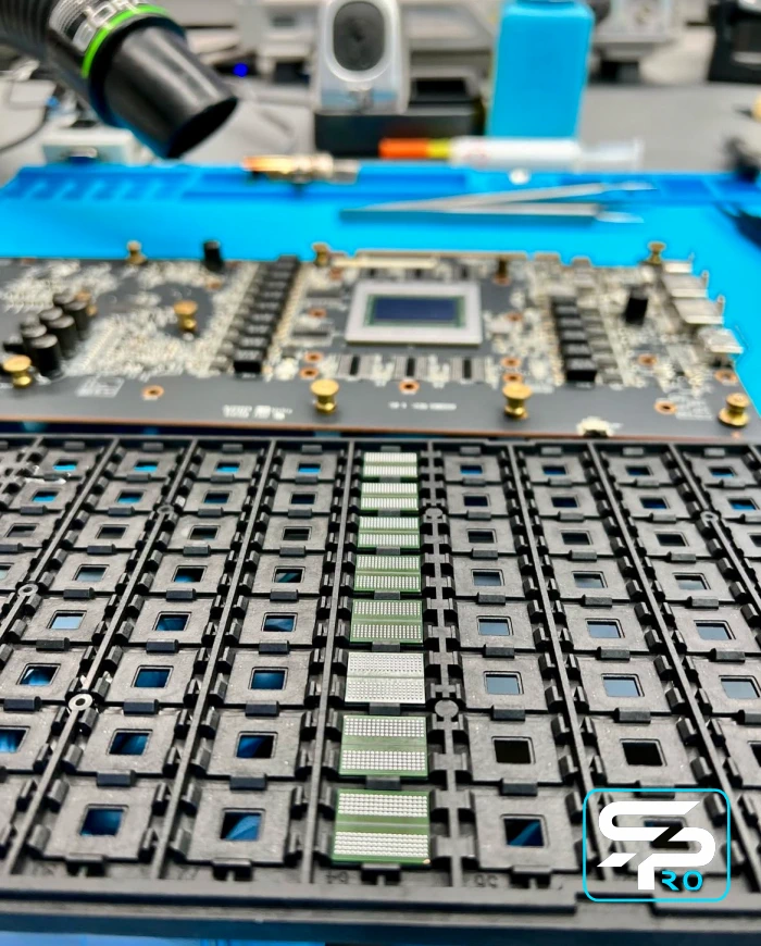 Ремонт ASUS TUF FX507 FX707 Замена видеокарты GPU VRAM RTX