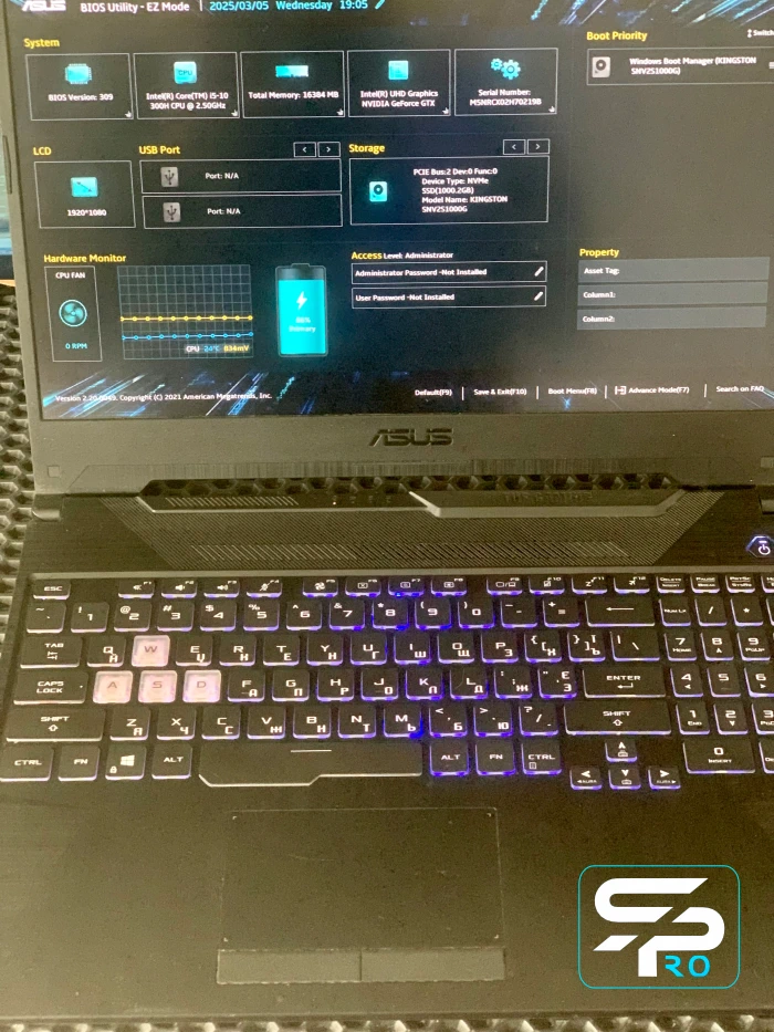 ASUS TUF Gaming Замена BGA CPU GPU PCH