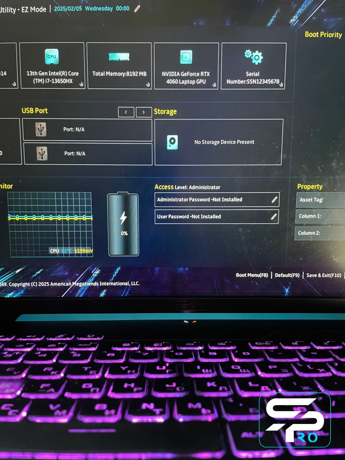 ASUS TUF Gaming Замена BGA CPU GPU PCH