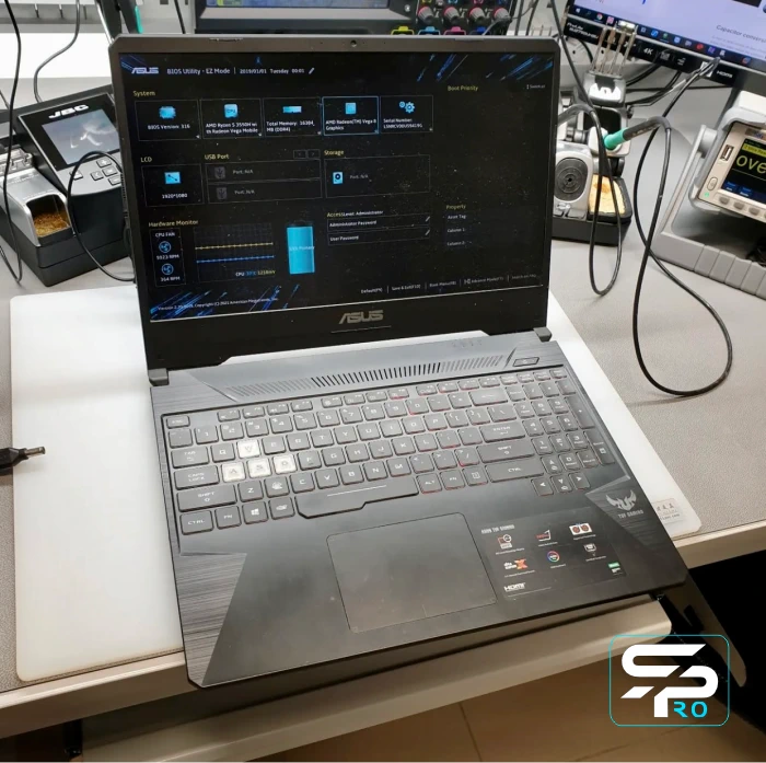 ASUS TUF Gaming Замена BGA CPU GPU PCH