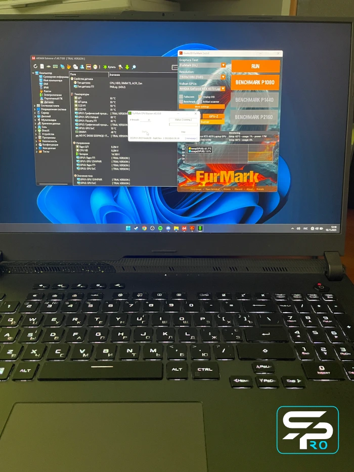 ASUS ROG Zephyrus ремонт