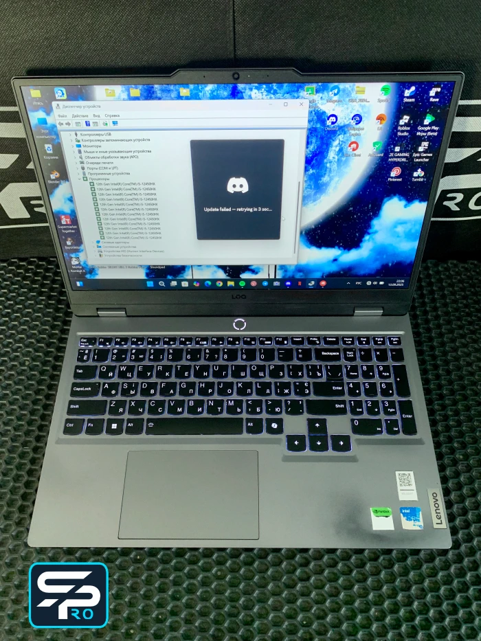 Lenovo LOQ включается, но экран черный решение
