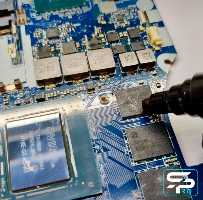 Lenovo Legion лабратория BGA ремонта замена GPU VRAM