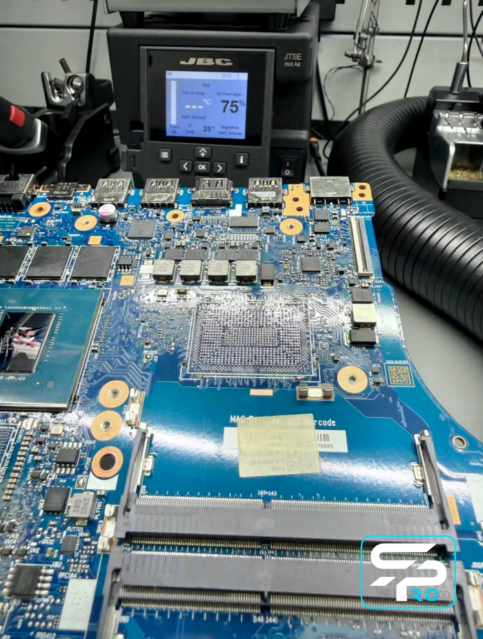 Lenovo Legion лабратория BGA ремонта замена CPU GPU PCH EC VRAM