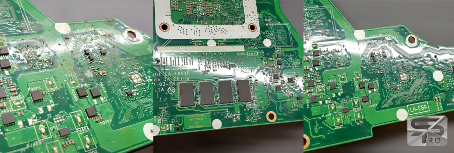 полностью разобрать ноутбук Acer видны последствия