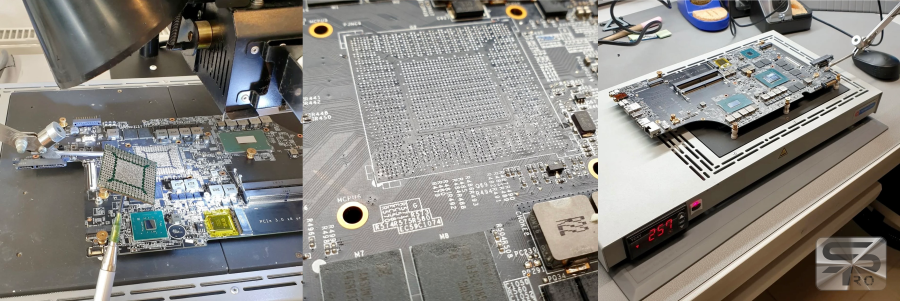 демонтажа старой видеокарты Nvidia N17E